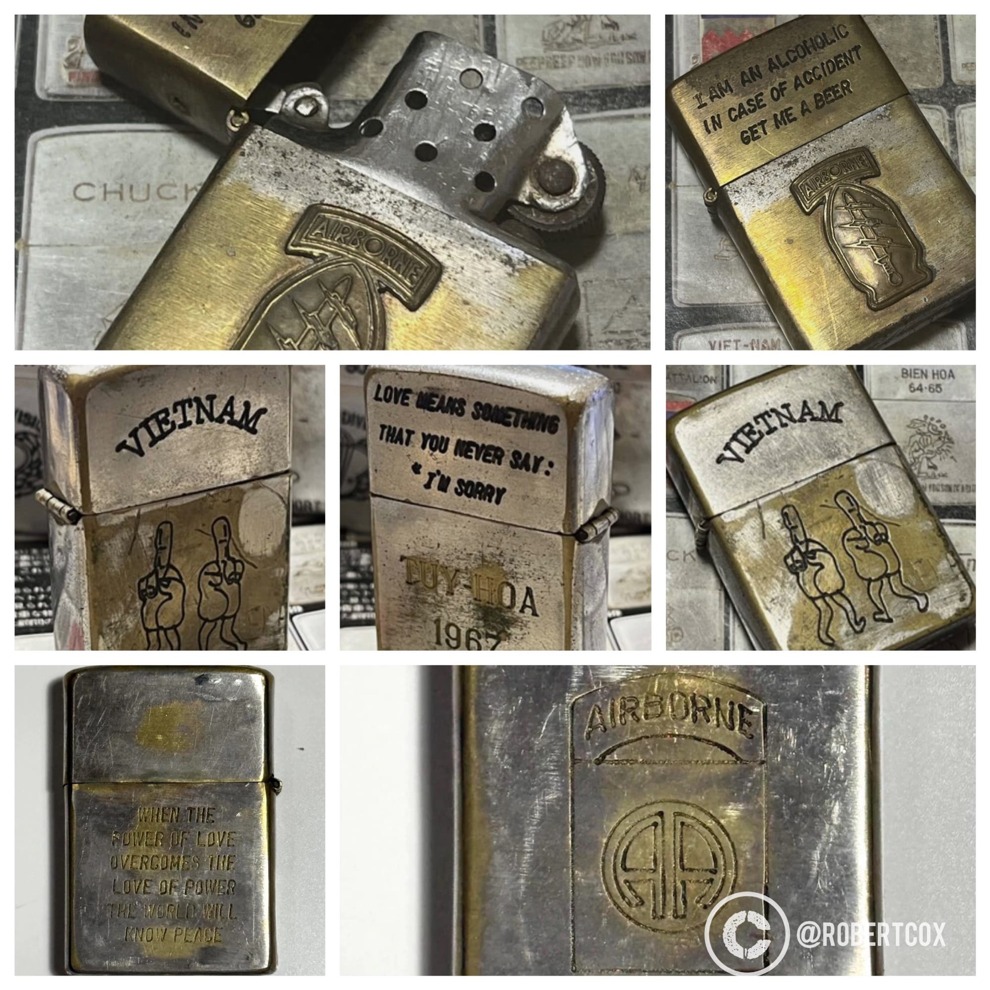 Authentic Vietnam War Zippo Lighters