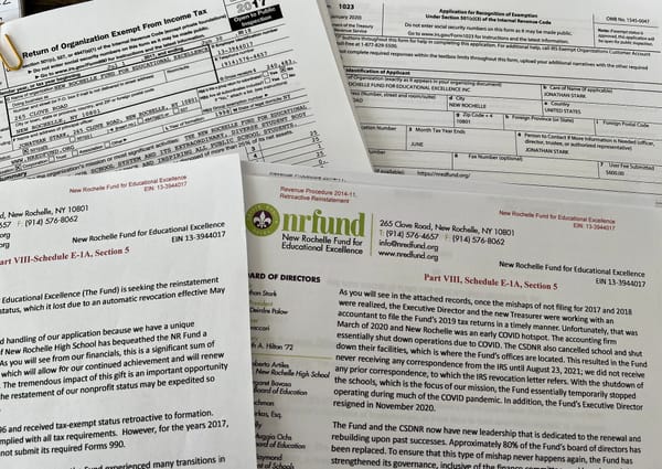 New Rochelle Fund for Educational Excellence Board President Lied to IRS